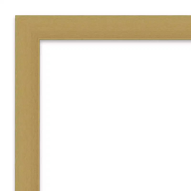 Espejo de pared para baño Grace sin bisel de 30" x 30" oro cepillado - Amanti Art: Marco cuadrado de poliestireno, montaje en pared