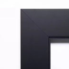 Espejo de pared de madera negra Corvino de 31 x 31 pulgadas sin bisel - Amanti Art: Cuadrado moderno, incluye accesorios de montaje