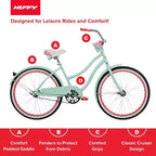 Bicicleta Cruiser Huffy Good Vibrations para Adulto - Ruedas de 24" - Menta