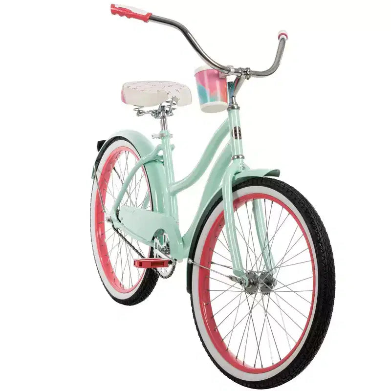 Bicicleta Cruiser Huffy Good Vibrations para Adulto - Ruedas de 24" - Menta