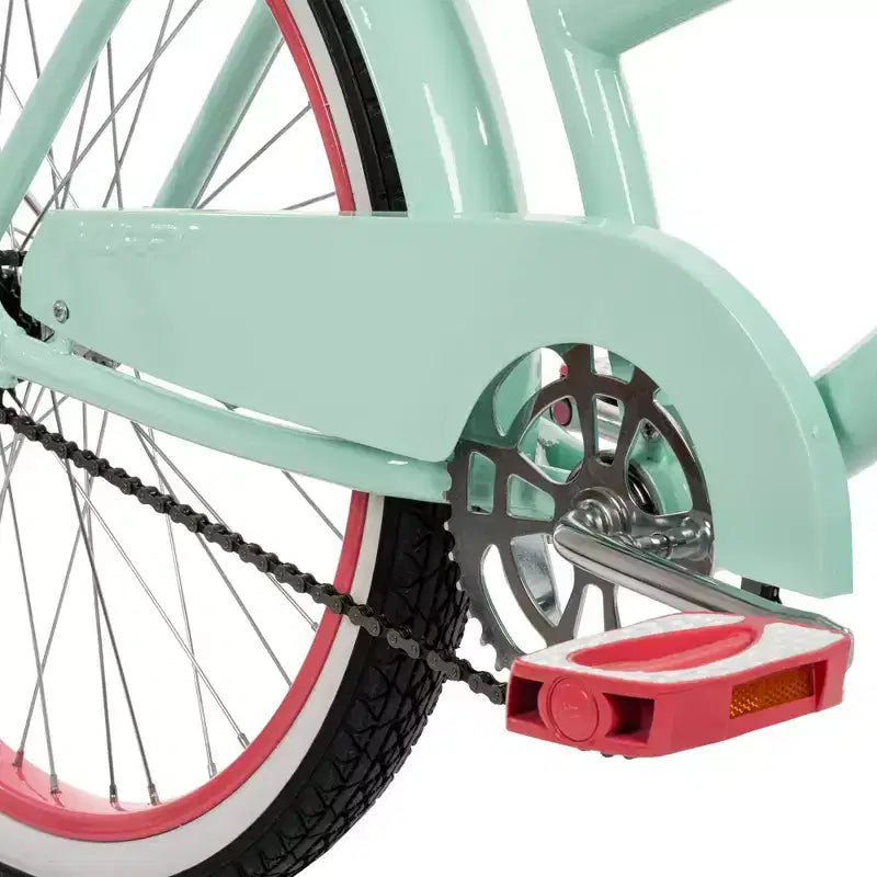 Bicicleta Cruiser Huffy Good Vibrations para Adulto - Ruedas de 24" - Menta