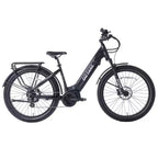 Bicicleta híbrida eléctrica GOTRAX Adult MX1 Mid Drive de 27.5" con cuadro bajo - Negra