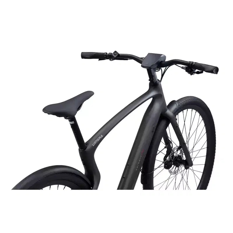 Bicicleta crucero eléctrica inteligente Urtopia Adult Carbon 1 Pro Step-Over de 27,64'' - Negro S