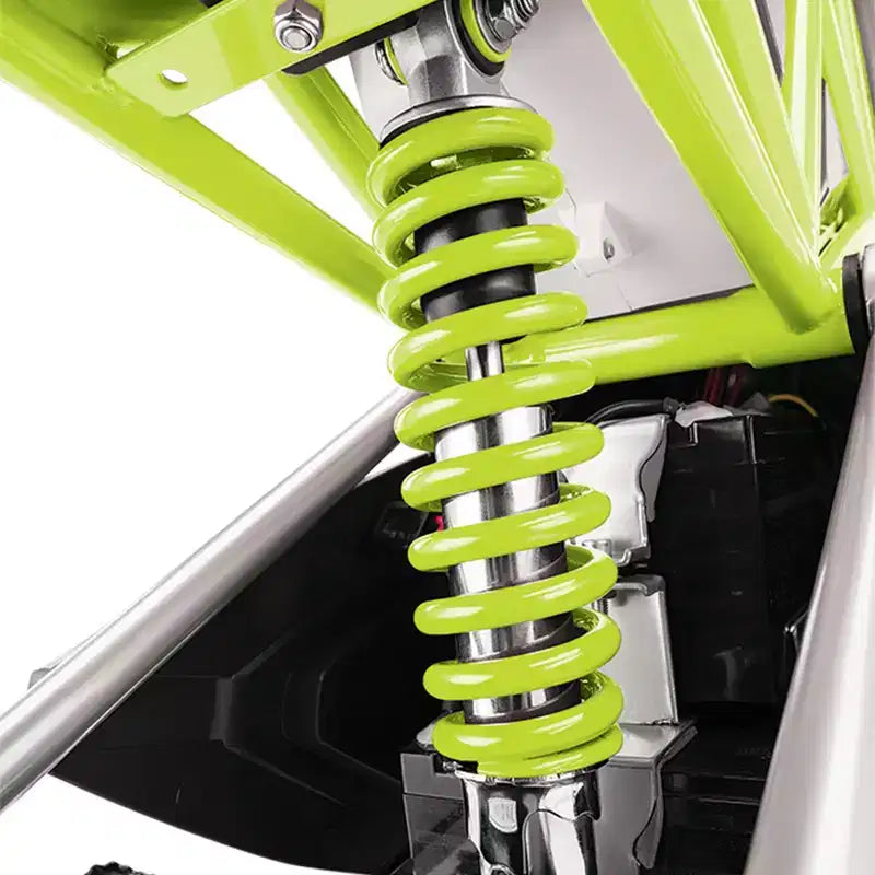 Bicicleta eléctrica Razor RSF650 con neumáticos, motor accionado por cadena y compartimento oculto. Soporta 220 libras y alcanza velocidades de 17 millas por hora.