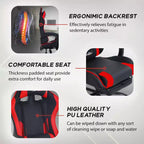 Silla gaming BestMassage Silla de escritorio para oficina, silla de ordenador con reposapiés y soporte lumbar