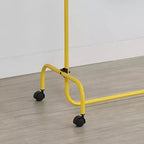 Kings Brand Furniture - Burro de ropa estándar con ruedas para colgar prendas