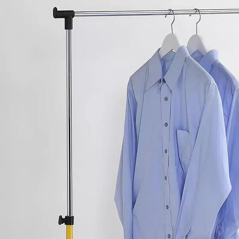 Kings Brand Furniture - Burro de ropa estándar con ruedas para colgar prendas