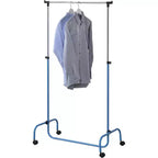 Kings Brand Furniture - Burro de ropa estándar con ruedas para colgar prendas