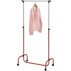 Kings Brand Furniture - Burro de ropa estándar con ruedas para colgar prendas