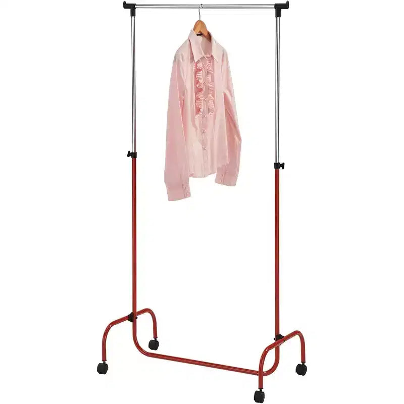 Kings Brand Furniture - Burro de ropa estándar con ruedas para colgar prendas