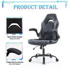 Silla Gaming Ultimate JIONJOY: Ergonómica, Cuero PU, Silla Ejecutiva de Escritorio con Reposabrazos Abatibles