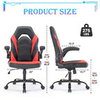 Silla Gaming Ultimate JIONJOY: Ergonómica, Cuero PU, Silla Ejecutiva de Escritorio con Reposabrazos Abatibles