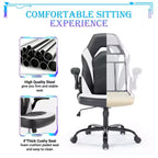 Silla Gaming Ultimate JIONJOY: Ergonómica, Cuero PU, Silla Ejecutiva de Escritorio con Reposabrazos Abatibles
