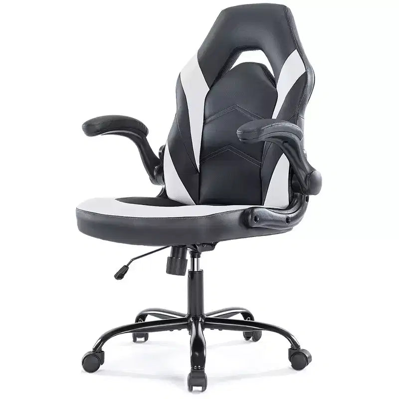 Silla Gaming Ultimate JIONJOY: Ergonómica, Cuero PU, Silla Ejecutiva de Escritorio con Reposabrazos Abatibles