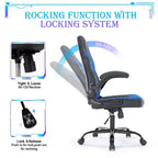 Silla Gaming Ultimate JIONJOY: Ergonómica, Cuero PU, Silla Ejecutiva de Escritorio con Reposabrazos Abatibles