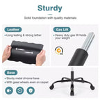 FIRNEWST Próximo nivel de confort en tus juegos: Silla ergonómica de cuero PU con reposabrazos abatibles ajustables