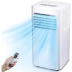 Climatiseur portable R.W.FLAME 8 000 BTU avec télécommande, climatiseur 3-en-1 avec affichage numérique, minuterie 24h, kit d'installation pour la maison