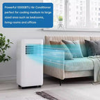 Climatiseur intelligent Garvee 10000 BTU avec télécommande, rafraîchit les pièces jusqu'à 42 m², Blanc