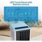 Garvee Aire acondicionado portátil de 8000 BTU, unidad de CA 3 en 1 con control remoto y deshumidificador, negro