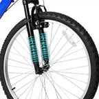 Bicicleta de montaña hykolity de 26 y 27.5 pulgadas, bicicleta de MTB de 18 velocidades con suspensión completa, sillín ajustable para ciclismo al aire libre para hombres y mujeres
