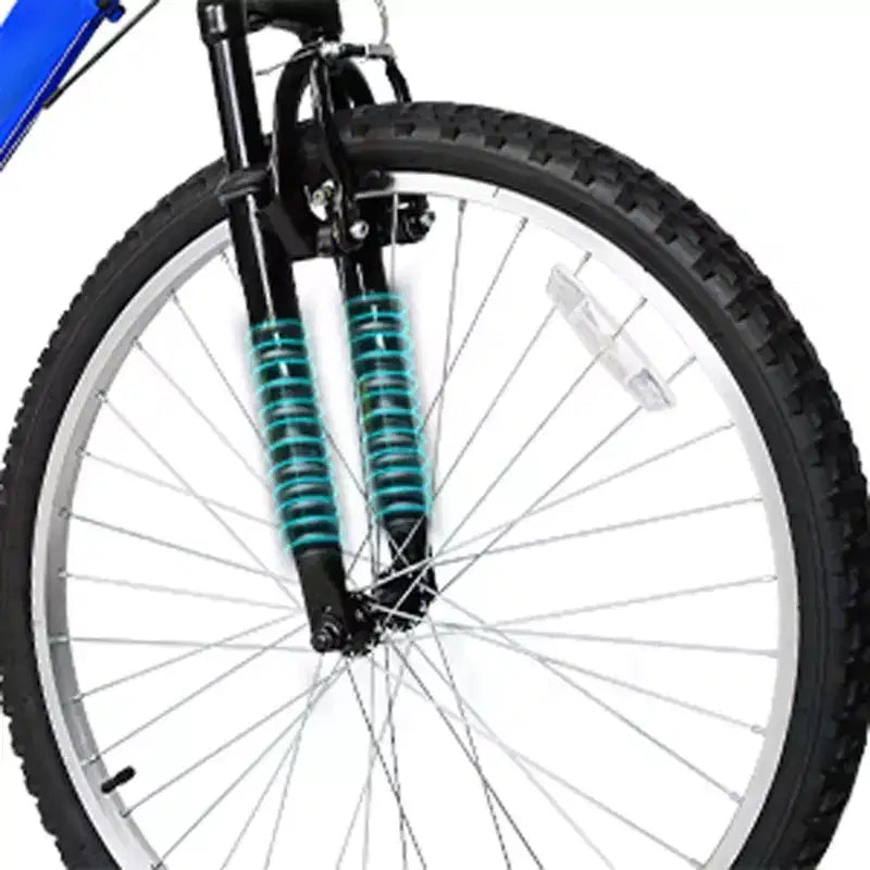 Bicicleta de montaña hykolity de 26 y 27.5 pulgadas, bicicleta de MTB de 18 velocidades con suspensión completa, sillín ajustable para ciclismo al aire libre para hombres y mujeres