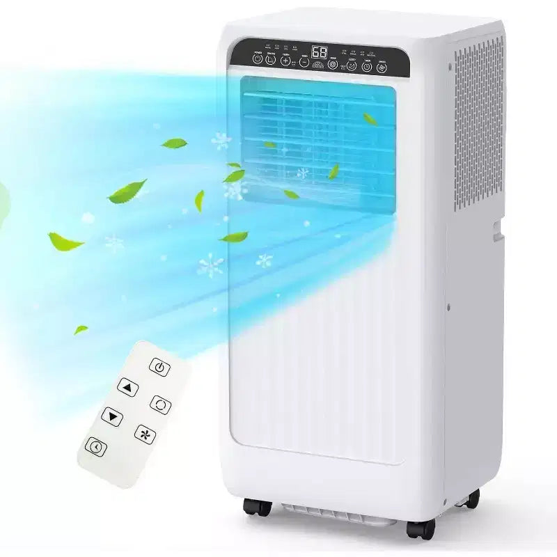 Climatiseur portable ultra silencieux de 8 000 BTU, 3-en-1 (climatiseur, déshumidificateur et ventilateur), avec minuterie 24h, kit de fenêtre et télécommande pour 32,5 m²
