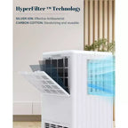 Climatiseur Portable Garvee 8000 BTU avec Télécommande 3-en-1 Refroidissement Déshumidification Ventilation pour Pièces jusqu'à 32 m²