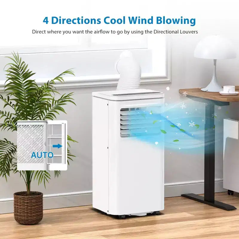 Climatiseurs portables de 10 000 BTU, refroidissent jusqu'à 42 m², unités de climatisation portables 3-en-1 pour pièces avec ventilateur