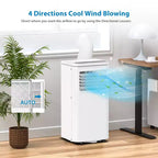 Climatiseurs portables de 10 000 BTU, refroidissent jusqu'à 42 m², unités de climatisation portables 3-en-1 pour pièces avec ventilateur