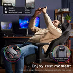 Silla de juego AMERLIFE Silla de juego de PC ergonómica - Soporte lumbar Reposacabezas Apoyabrazos 4D Silla de ordenador