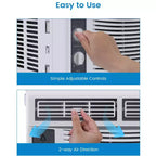 Aire Acondicionado de Ventana de 5000 BTU - Pequeño Aire Acondicionado Refrigera 150 Sq.Ft