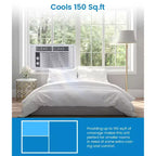 Aire Acondicionado de Ventana de 5000 BTU - Pequeño Aire Acondicionado Refrigera 150 Sq.Ft