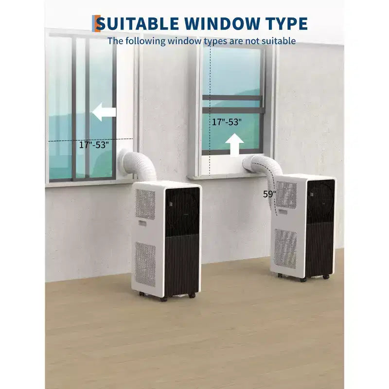 Aire acondicionado portátil de 14,000 BTU con control remoto