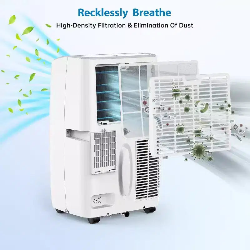 Climatiseur portable 3-en-1 de 14 000 BTU avec kit de fenêtre, refroidit jusqu'à 70 mètres carrés, déshumidificateur de 35 litres