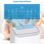 Climatiseur portable 3-en-1 de 14 000 BTU avec kit de fenêtre, refroidit jusqu'à 70 mètres carrés, déshumidificateur de 35 litres