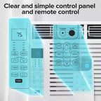 ZAFRO 5.000 BTU Pequeño Aire Acondicionado de Ventana Enfría hasta 14 m² con Ultra Silencioso, Tamaño Compacto, Filtro Lavable, Control Remoto