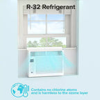 ZAFRO 5.000 BTU Pequeño Aire Acondicionado de Ventana Enfría hasta 14 m² con Ultra Silencioso, Tamaño Compacto, Filtro Lavable, Control Remoto