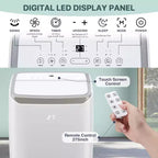Climatiseur portatif de 12 000 BTU pour pièces jusqu'à 550 pieds carrés, climatiseur/déshumidificateur/ventilateur 3-en-1