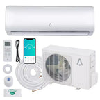Aire Acondicionado de Sistema Dividido con Wifi de 9000 BTUs, Unidad de Aire Acondicionado sin Ductos Inverter R454B 19 SEER2 115V con Condensador Precargado