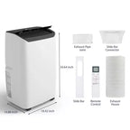 Climatiseur portable 14000 BTU, refroidissement rapide 70 m², climatiseur portable 3-en-1 avec fonctions de refroidissement, déshumidification et ventilation
