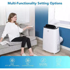 Climatiseur portable 15 000 BTU, climatisation portable intégrée avec déshumidificateur et ventilateur, refroidit jusqu'à 79 m² – Idéal pour chambre, bureau, cuisine