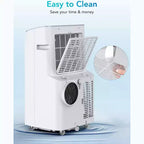 Climatiseur portable, Unité de climatisation verticale de 12 000 BTU avec ventilateur et déshumidificateur, Refroidit des pièces jusqu'à 37 m² pour la maison, le bureau et la chambre