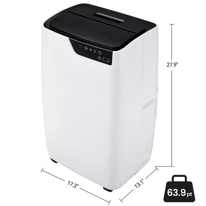 Climatiseurs portables de 12 000 BTU, refroidissent jusqu'à 51 m², 3 modes, unité de climatisation portable, fonction déshumidificateur et ventilateur avec télécommande