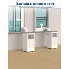 Climatiseur portable 8 000 BTU, unité de climatisation portable pour chambre jusqu'à 32,5 m², refroidissement, déshumidificateur, climatiseur sur pied, minuterie 24h