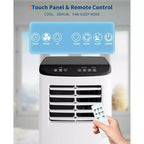 Climatiseur TROPOW, unité 3-en-1 de 8000 BTU avec mode ventilateur, télécommande et conception sans évacuation, climatiseur portable pour pièce.