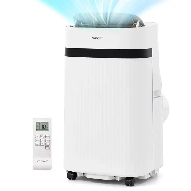 Aire Acondicionado Portátil Costway de 12000 BTU con Ventilador y Deshumidificador, Modo Noche, Temporizador de 24H