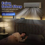 Costway Aire Acondicionado y Calentador Mini Split con Wi-Fi de 11500/11500/17000/23000 BTU, Funciona con Alexa