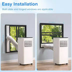 Climatiseurs portables ZAFRO, jusqu'à 42 m², unité de climatisation 4-en-1 avec refroidissement rapide/efficacité énergétique/télécommande/minuterie 24h