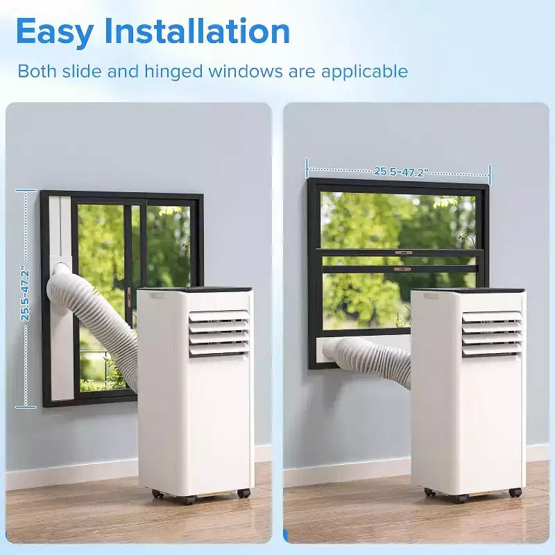 Climatiseurs portables ZAFRO, jusqu'à 42 m², unité de climatisation 4-en-1 avec refroidissement rapide/efficacité énergétique/télécommande/minuterie 24h
