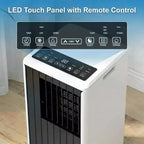 Climatiseur portable 8 000 BTU, refroidit des pièces jusqu'à 32,5 m², déshumidificateur, ventilateur, mode veille, télécommande, unité de climatisation silencieuse avec kit de montage de fenêtre